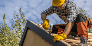 Man Building House