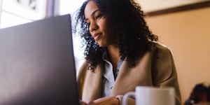 Woman on Computer