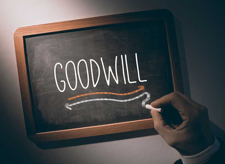 Goodwill can factor into a sale or acquisition